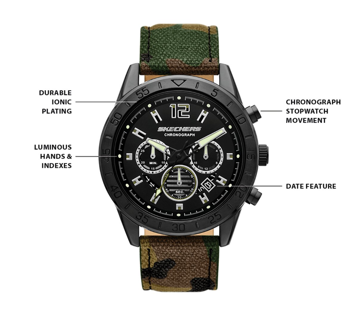Skechers New | Kornblum Camo Watch