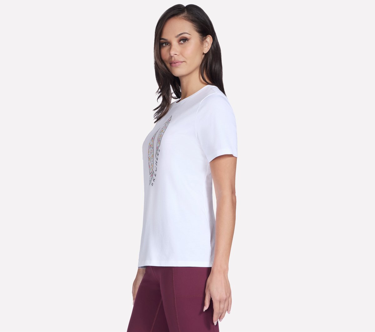 Skechers Best Price | Floral Diamond Short Sleeve Tee
