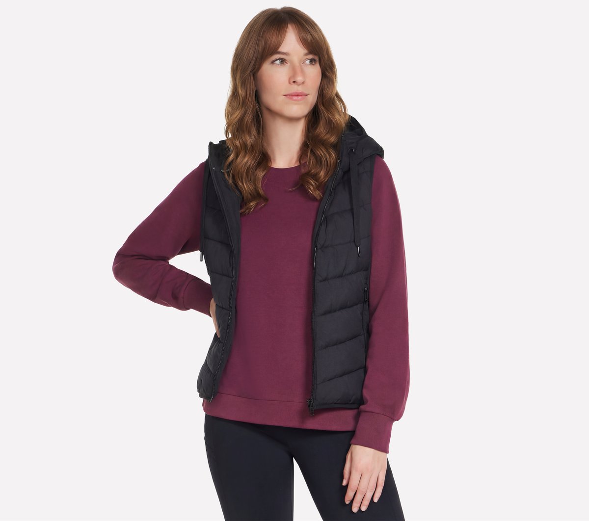 Skechers Latest | Performance Elite Cozy Fit Hooded Vest
