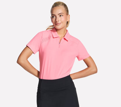 Skechers Popular | GO GOLF Short Sleeve Birdie Zip Front Polo