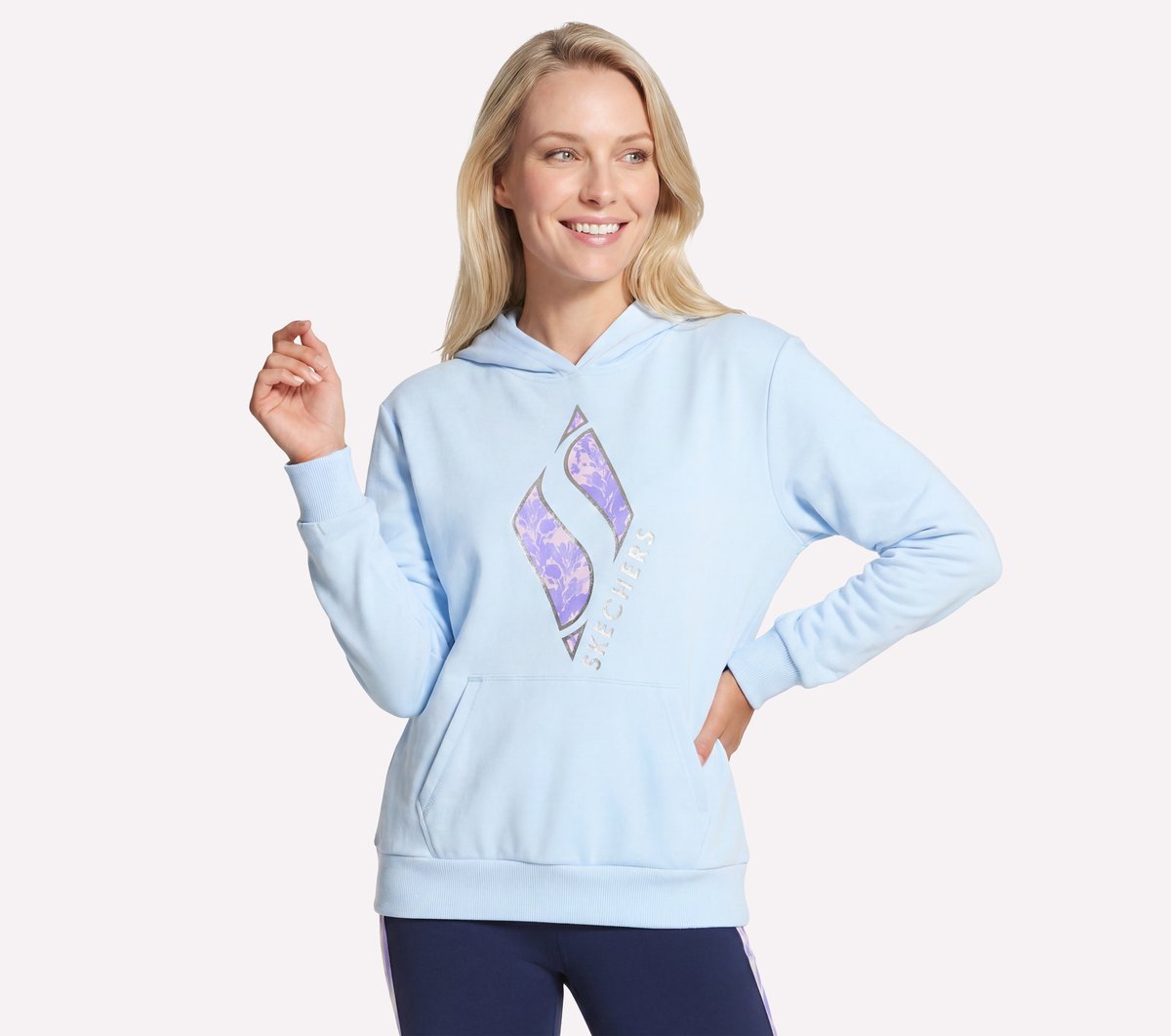 Skechers Special Offer | Floral Diamond Pullover Hoodie