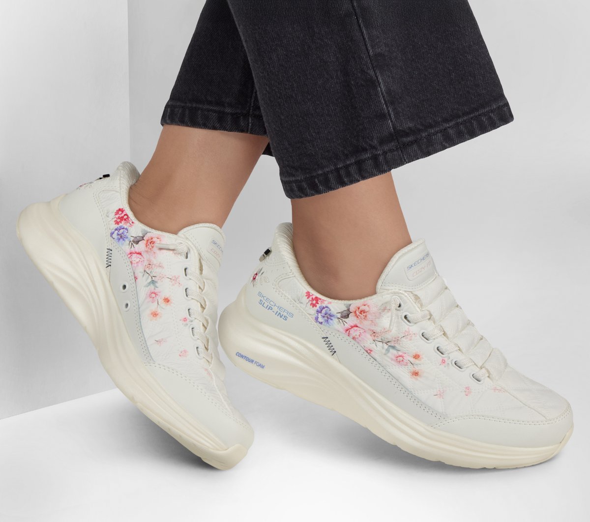 Skechers Essential | Skechers Slip-ins: Contour Foam - Cozy Fit Gentle Bloom