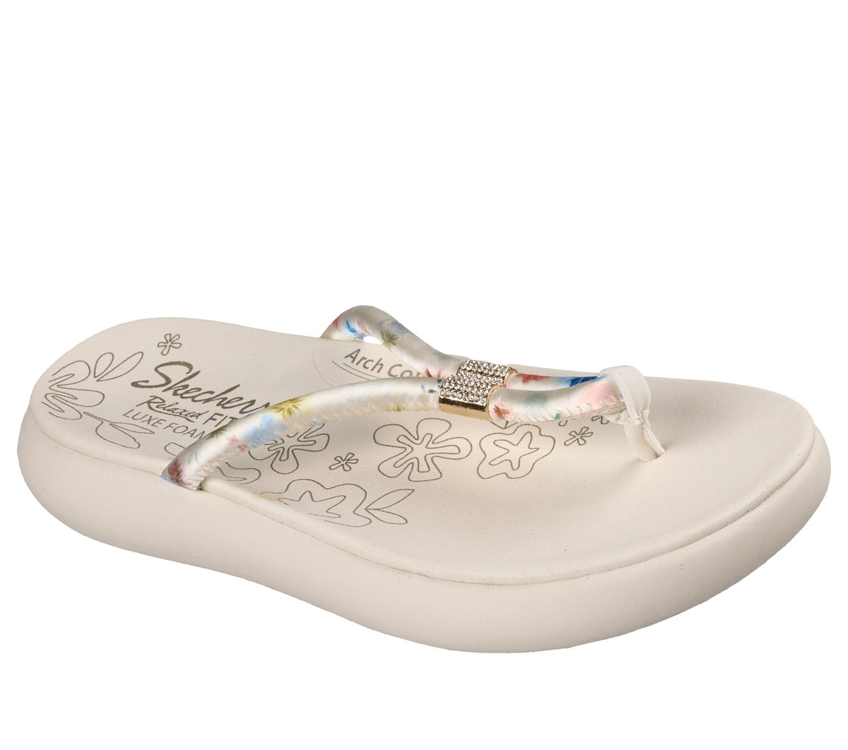 Skechers Customer Favorite | Slide-Ups Relaxed Fit: Asana Luxe - Vibrant Beauty