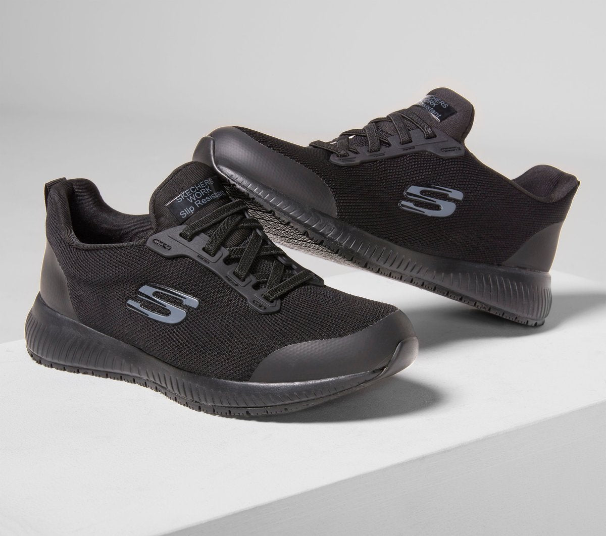 Skechers Essential | Work Slip-Resistant Relaxed Fit: Squad