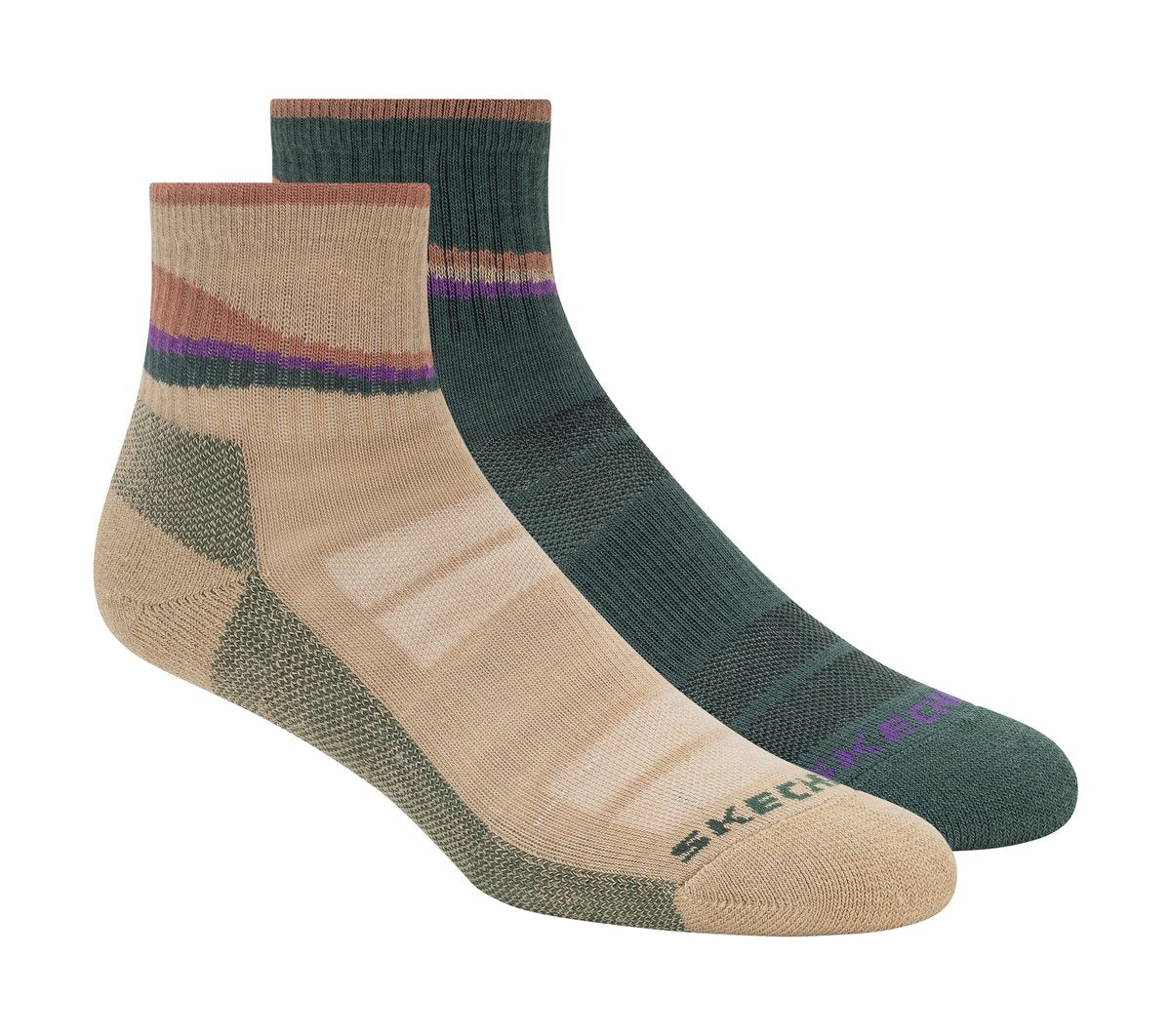Skechers Deals | 2 Pack Women's Trail Quarter Socks