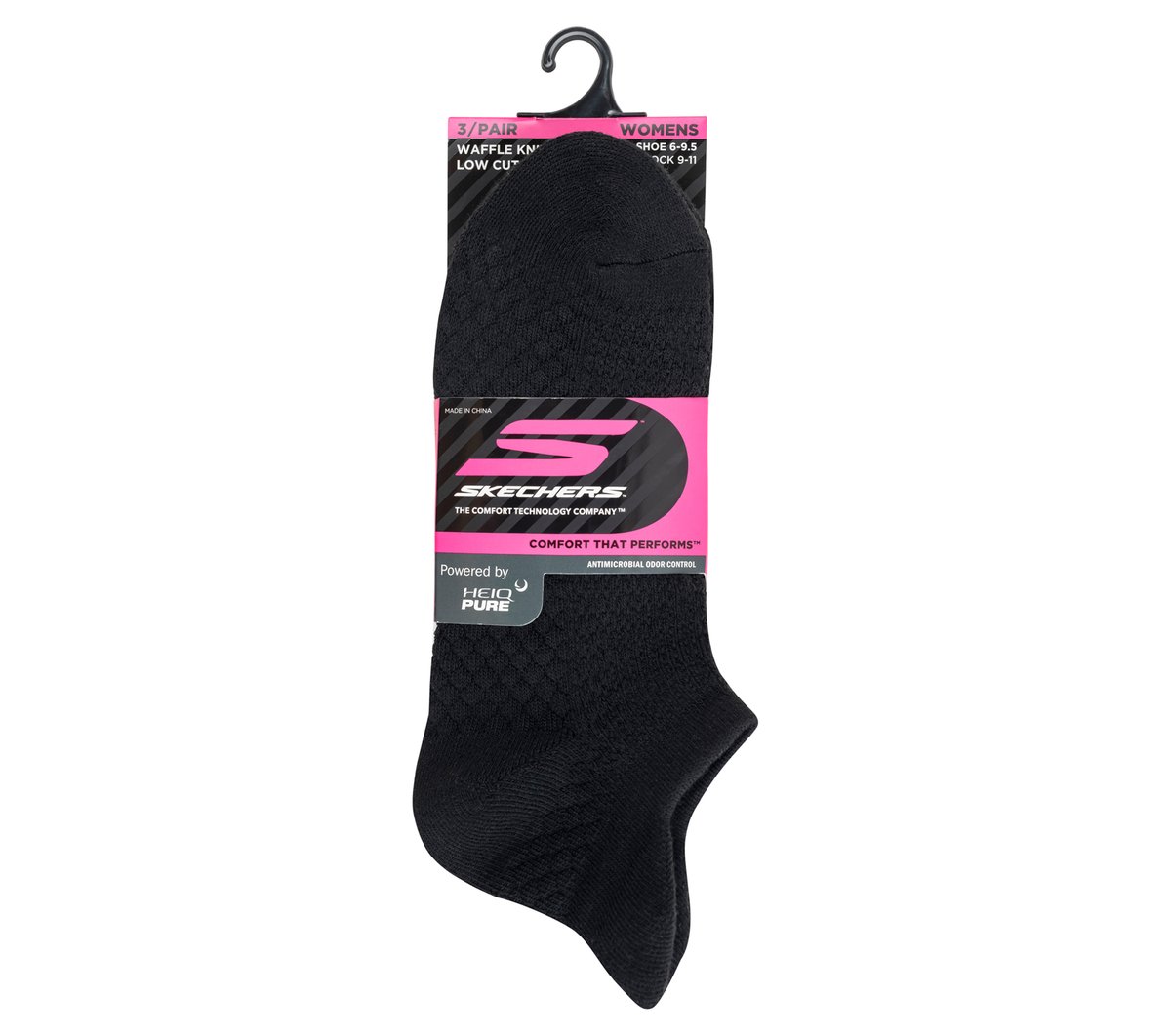 Skechers Everyday | 3 Pack Women's Performance Low Cut Textured Socks