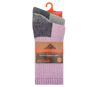 Skechers Quality | 2 Pack Women's Crew Wool Socks