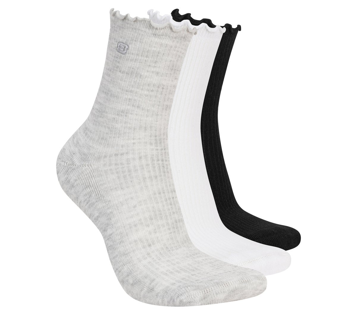Skechers New | 3 Pack Women's Ankle Lettuce Socks
