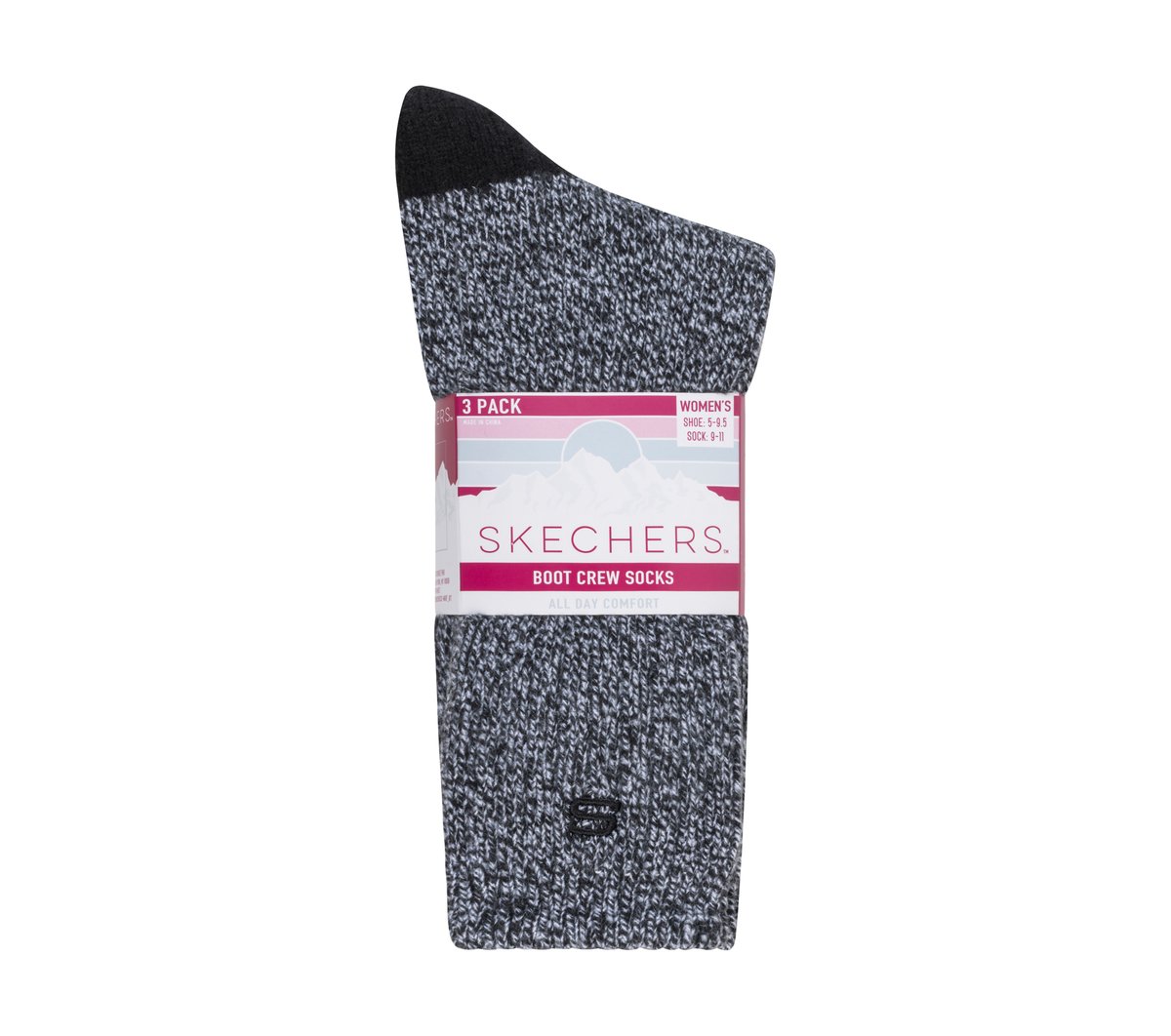 Skechers Essential | Super Soft Boot Crew Socks - 3 Pack