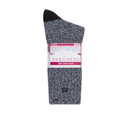 Skechers Essential | Super Soft Boot Crew Socks - 3 Pack