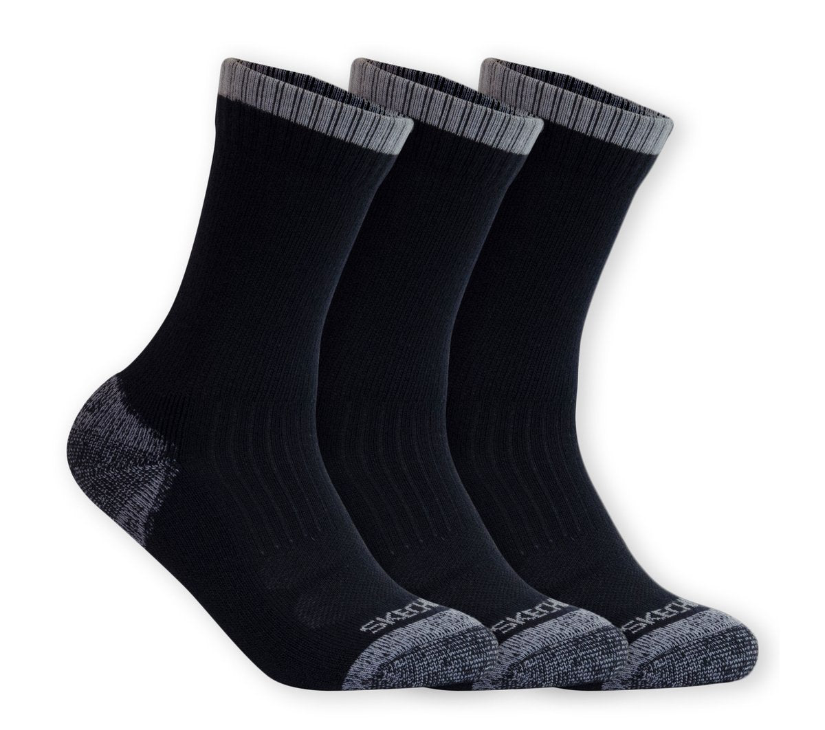 Skechers Great Value | 3 Pack Half Terry Work Crew Socks