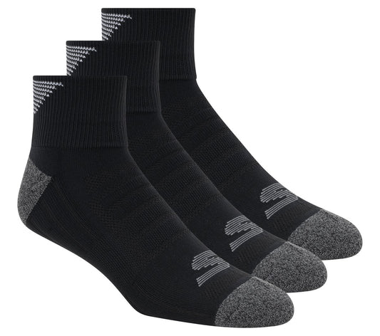Skechers Customer Favorite | 3 Pack Men's Half Terry Quarter Crew Socks