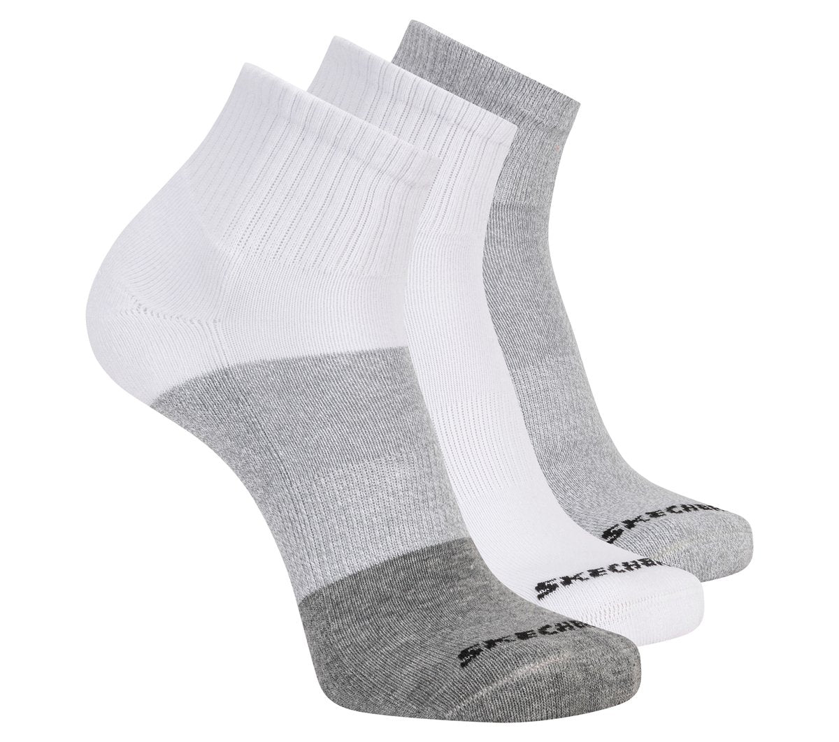Skechers Hot Sale | 3 Pack Men's Colorblock Quarter Socks
