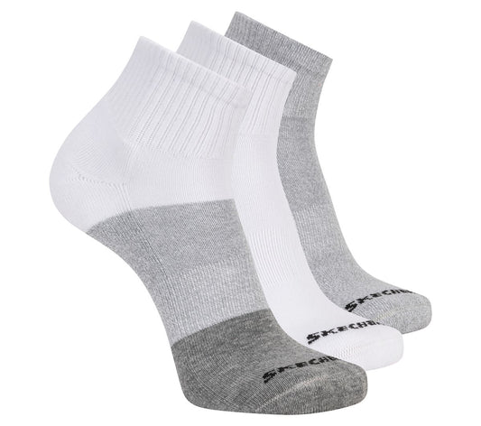 Skechers Hot Sale | 3 Pack Men's Colorblock Quarter Socks