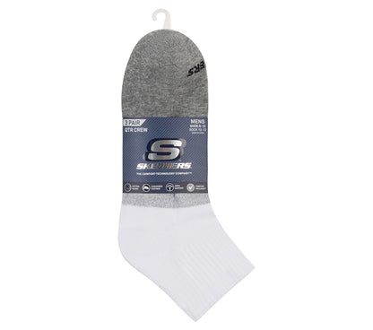 Skechers Hot Sale | 3 Pack Men's Colorblock Quarter Socks