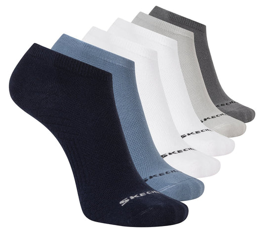 Skechers Customer Favorite | 6 Pack Men's Low Cut Texture Knit Socks