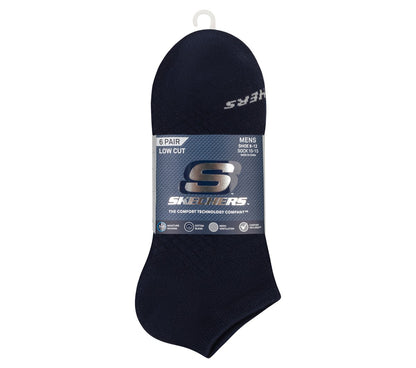 Skechers Customer Favorite | 6 Pack Men's Low Cut Texture Knit Socks
