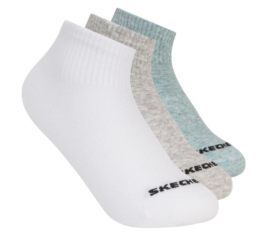 Skechers New | 3 Pack Boys' Quarter Crew Cotton Socks