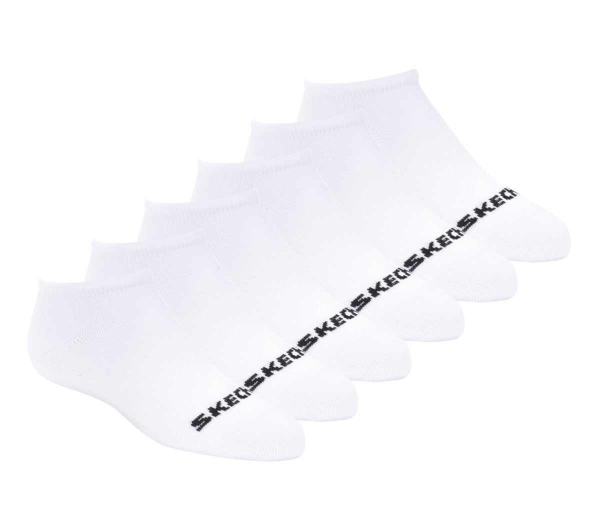 Skechers Featured | Cotton No-Show Socks - 6 Pack